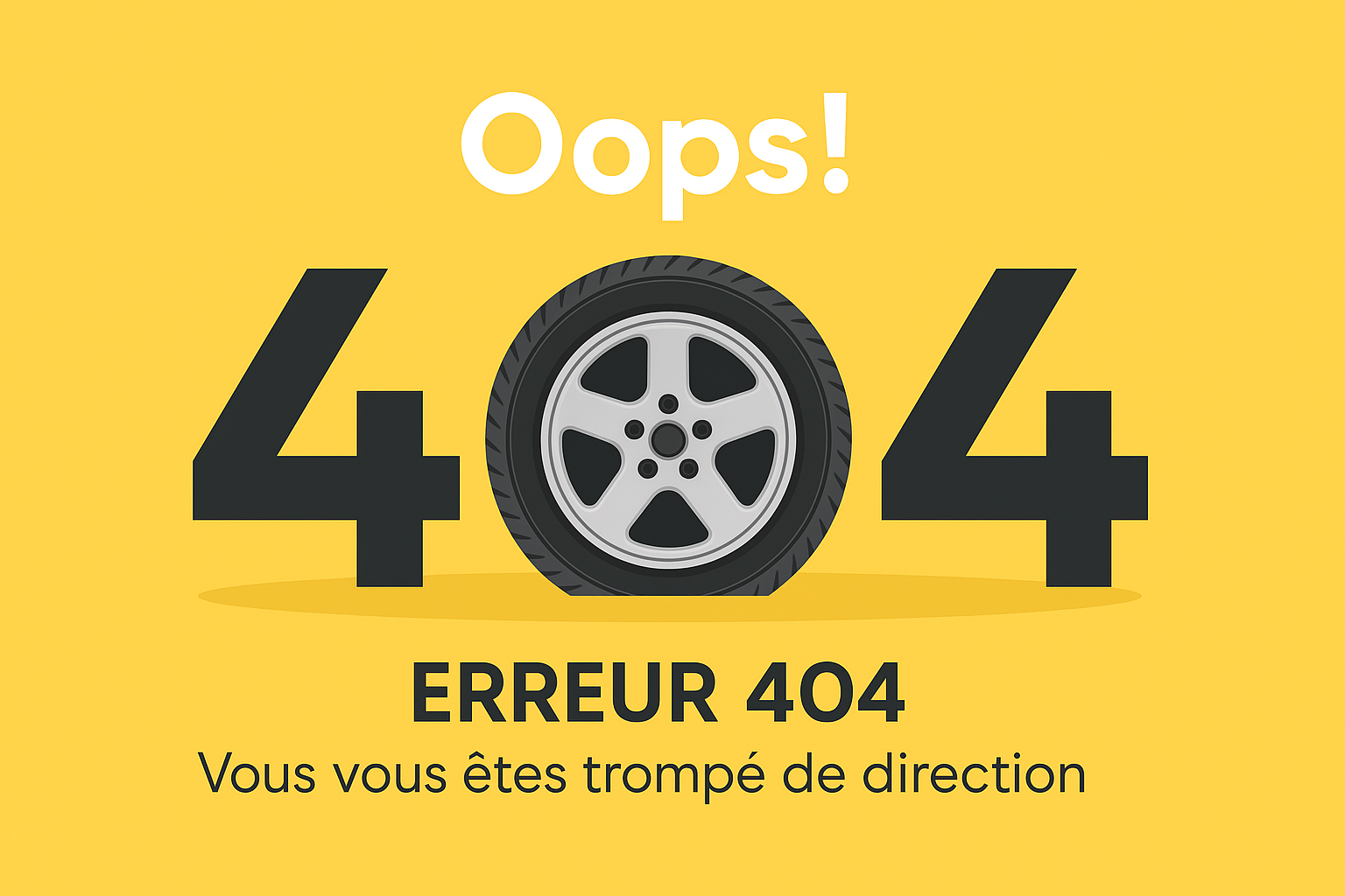 Erreur 404 - Page introuvable