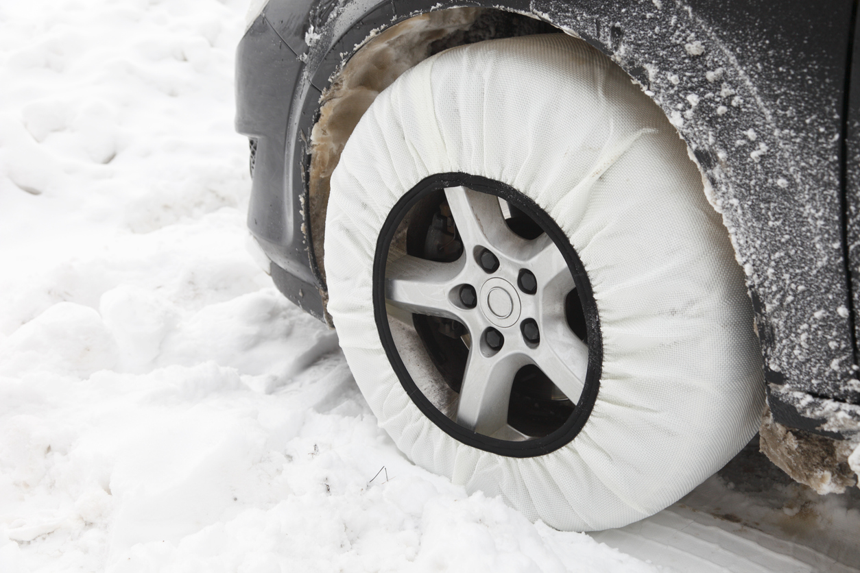 Chaussettes à Neige Pour Pneus De Voiture - Marque Musher - Occasion - Facile à Poser