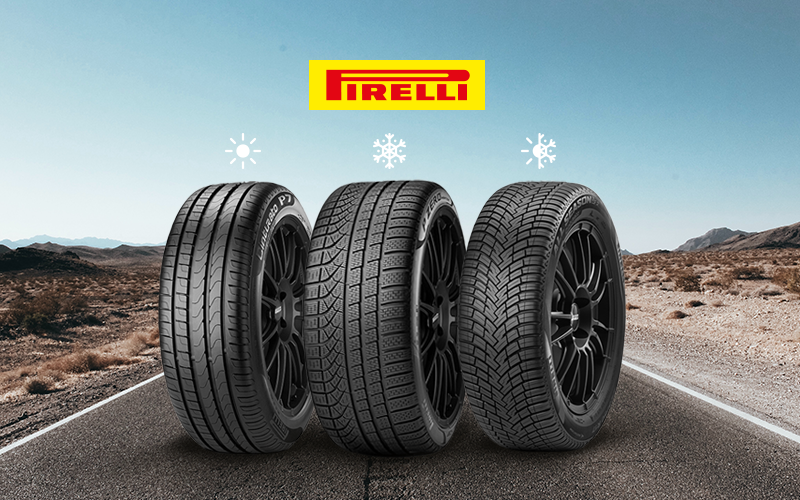 Pirelli propose des gammes de pneus hiver, été et 4 saisons