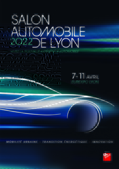 Affiche officielle du Salon Automobile de Lyon 2022