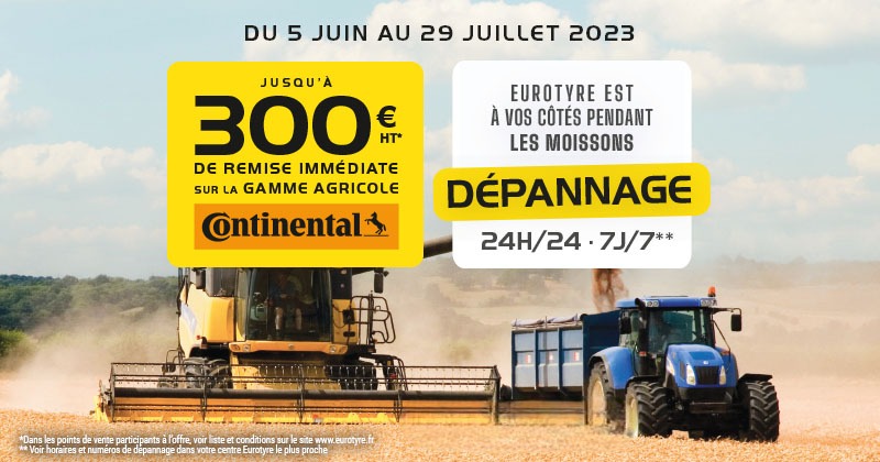 Visuel Assistance Agriculteurs dépannage Eurotyre