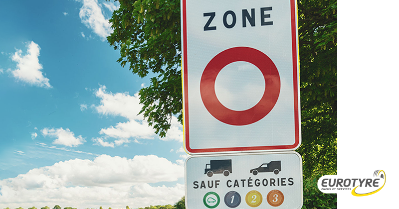 Panneau signalant l'entrée dans une ZFE