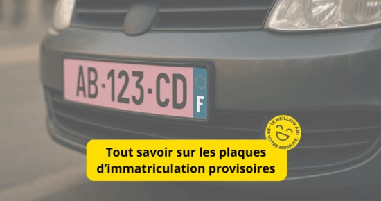 Plaques d’immatriculation provisoires : l’arrivée du rose en 2026