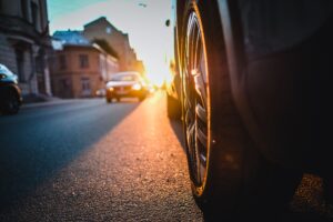 Pneus roulant sous forte chaleur